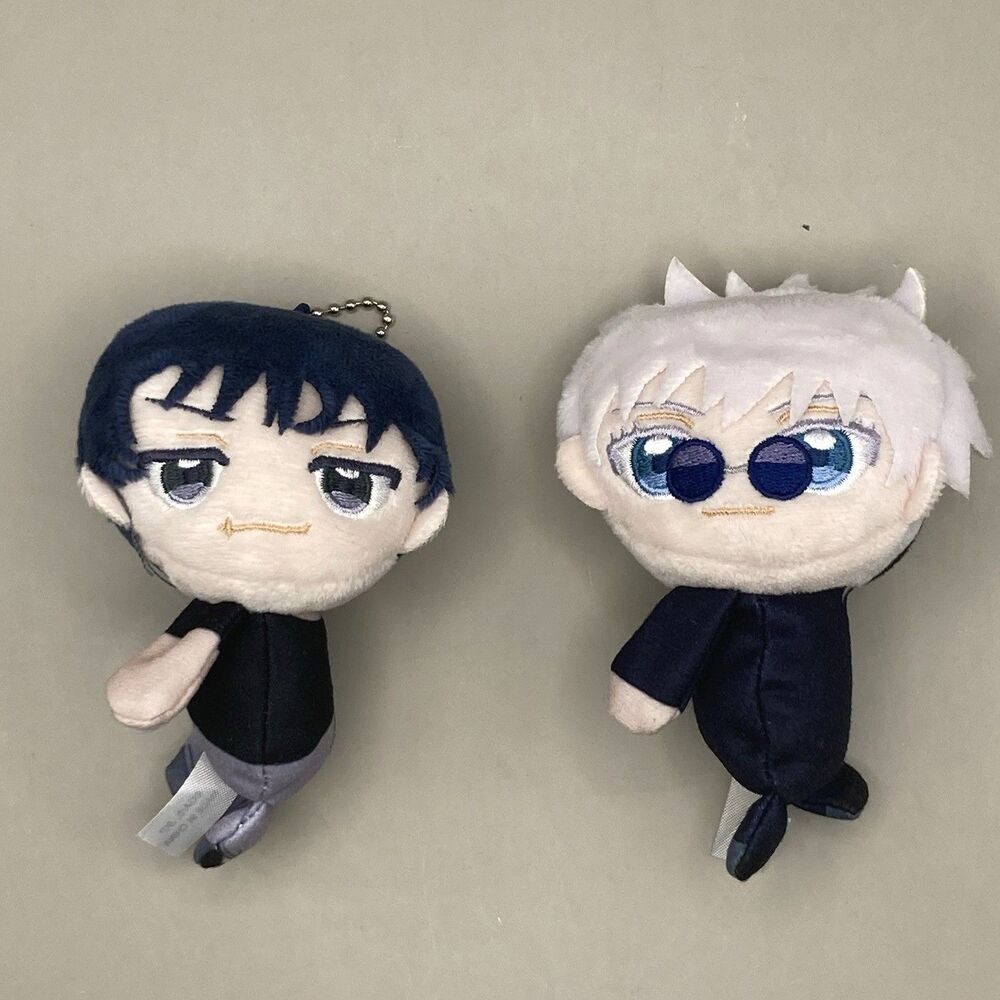 Jujutsu Kaisen Fushiguro Toji & Satoru Gojo Plush Keychain Dolls Set